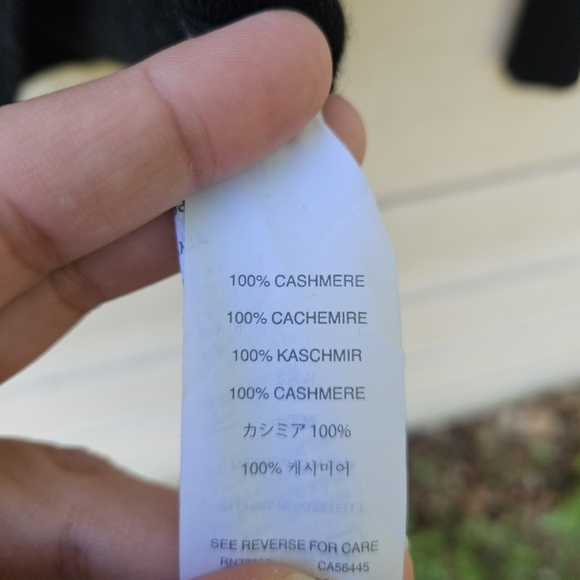 J. Crew Collection black italian cashmere turtleneck sweater size small flawed - Picture 5 of 8